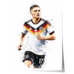 Deutschland Fussball Poster · Geschenkidee · Aquarell Sport Wandbild · Deko Print ohne Rahmen - Image 8