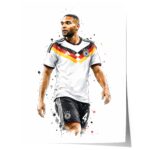 Deutschland Fussball Poster · Geschenkidee · Aquarell Sport Wandbild · Deko Print ohne Rahmen - Image 10