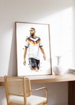 Deutschland Fussball Poster · Geschenkidee · Aquarell Sport Wandbild · Deko Print ohne Rahmen - Image 3