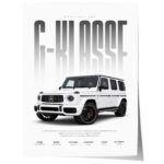 Geländewagen Poster Weiß · Geschenkidee · Luxus SUV Wandbild · Deko Print ohne Rahmen - Image 9