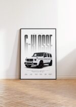 Geländewagen Poster Weiß · Geschenkidee · Luxus SUV Wandbild · Deko Print ohne Rahmen - Image 4