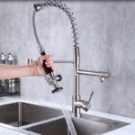 High-Pressure Copper Spring Kitchen Faucet