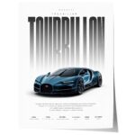Hypercar Poster Dunkelblau · Geschenkidee · Luxus Sportwagen Wandbild · Deko Print ohne Rahmen - Image 12