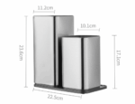 Modern Stainless Steel Knife Holder Set - Image 8