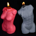 Naked Couple Statue Low Temperature Aromatherapy Candle Set - Image 2