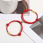 Personalized Magnetic Couple Bracelets – Custom Name Letter Matching Set - Image 7