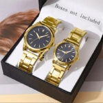 Couple Quartz Gold Watches Set - Image 2