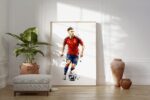 Spanien Fussball Poster · Geschenkidee · Aquarell Sport Wandbild · Deko Print ohne Rahmen - Image 2