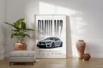 Sportwagen Coupé Poster Hellgrau · Geschenkidee · Performance Auto Wandbild · Deko Print ohne Rahmen - Image 2