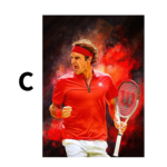 Poster Tennis Spieler Roger Federer · Geschenkidee · Deko Print ohne Rahmen - Image 19