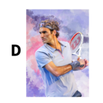 Poster Tennis Spieler Roger Federer · Geschenkidee · Deko Print ohne Rahmen - Image 24