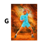 Poster Tennis Spieler Roger Federer · Geschenkidee · Deko Print ohne Rahmen - Image 44