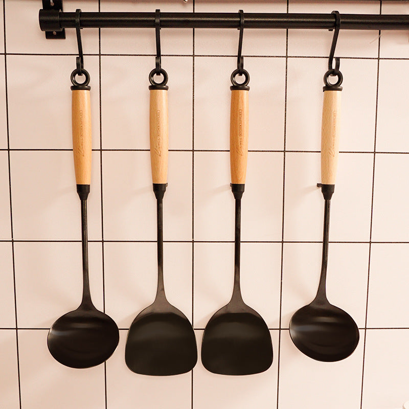 Wooden-Handle-Kitchen-Utensils-Set-cashymart-35591658537238.jpg Wooden Handle Kitchen Utensils Set - Image 1