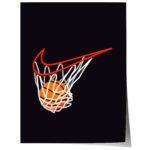 Basketball Hoop Illustration Poster · Geschenkidee · Sport Design · Minimalistische Kunst · Moderne Wanddeko · Print ohne Rahmen - Image 7