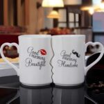 2pcs Kissing Ceramic Couple Mugs - Image 4