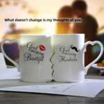 2pcs Kissing Ceramic Couple Mugs - Image 5
