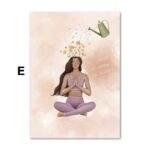 Yoga Manifestieren Poster · Geschenkidee · Positive Gedanken · Deko Print ohne Bilderrahmen - Image 37