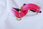 BDSM Gear Pink Thigh Cuffs for Bondage Set for Couples - Image 4