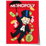 Monopoly Stil Cartoon Charakter Poster· Geld & Reichtum Illustration · Retro Pop Art Design · Print ohne Rahmen - Image 7
