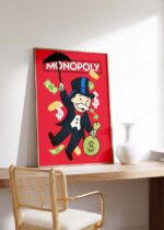 Monopoly Stil Cartoon Charakter Poster· Geld & Reichtum Illustration · Retro Pop Art Design · Print ohne Rahmen - Image 5