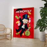 Monopoly Stil Cartoon Charakter Poster· Geld & Reichtum Illustration · Retro Pop Art Design · Print ohne Rahmen - Image 3