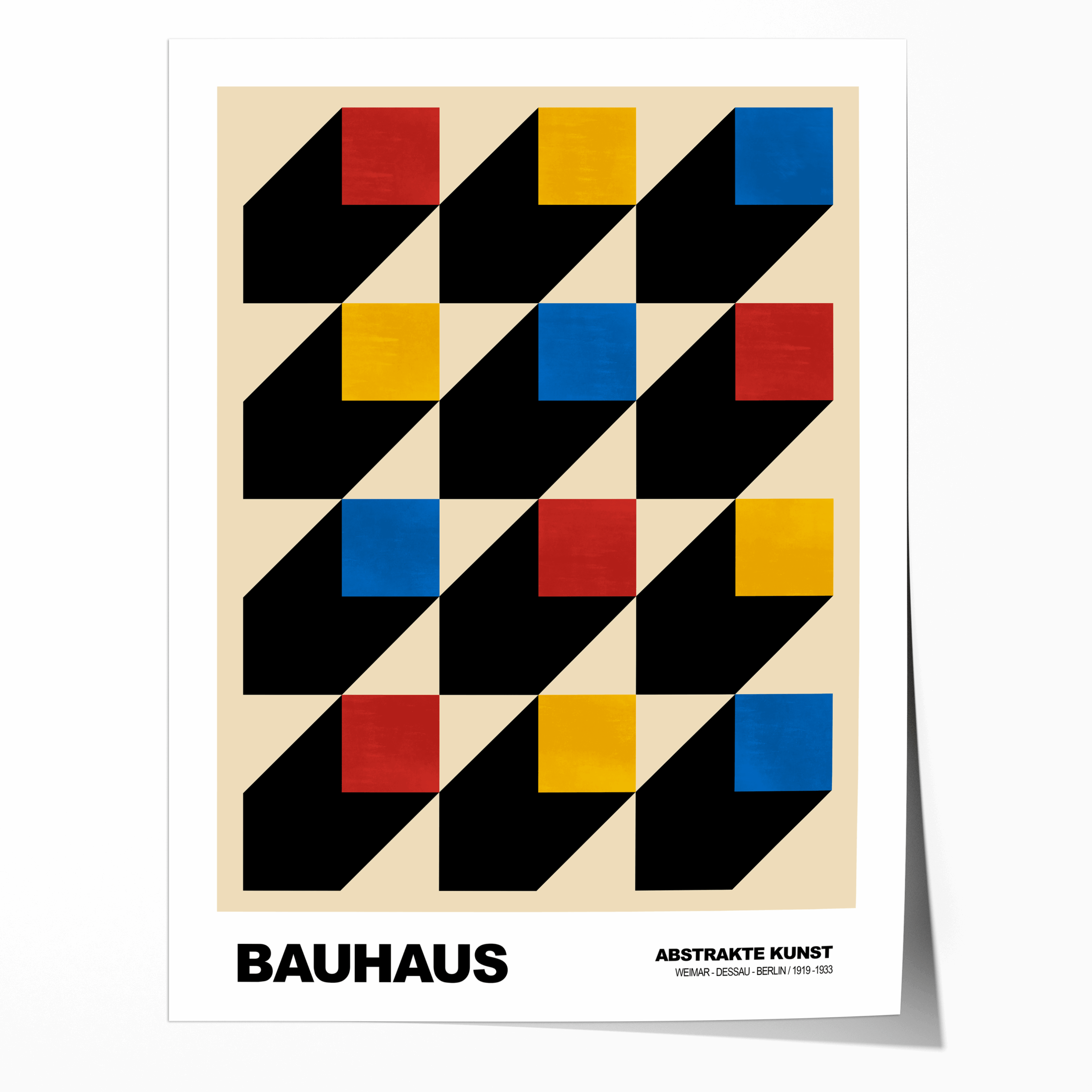 poster-bauhaus-muster-geometrisches-design-mit-schatten-modern-art-in-primarfarben-rot-gelb-blau-deko-print-ohne-rahmen-7523765.png Poster Bauhaus Muster · Geometrisches Design mit Schatten · Modern Art in Primärfarben Rot Gelb Blau · Deko Print ohne Rahmen - Image 1