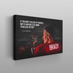 Poster Football Spieler Tom Brady Amerikanischer Football Superstar motivierender Spruch als Deko Print ohne Rahmen - Image 3