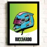 Poster Formel 1 Helm Rennfahrer Name Unterschrift · Deko Print ohne Rahmen - Image 40