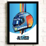 Poster Formel 1 Helm Rennfahrer Name Unterschrift · Deko Print ohne Rahmen - Image 19