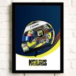 Poster Formel 1 Helm Rennfahrer Name Unterschrift · Deko Print ohne Rahmen - Image 3