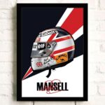 Poster Formel 1 Helm Rennfahrer Name Unterschrift · Deko Print ohne Rahmen - Image 26