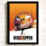 Poster Formel 1 Helm Rennfahrer Name Unterschrift · Deko Print ohne Rahmen - Image 17