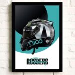 Poster Formel 1 Helm Rennfahrer Name Unterschrift · Deko Print ohne Rahmen - Image 11