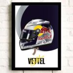 Poster Formel 1 Helm Rennfahrer Name Unterschrift · Deko Print ohne Rahmen - Image 4