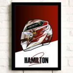 Poster Formel 1 Helm Rennfahrer Name Unterschrift · Deko Print ohne Rahmen - Image 3