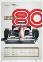 Poster Formel 1 Jahrzehnte Rennwagen Chronologie Legenden · Deko Print ohne Rahmen - Image 28