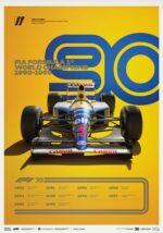 Poster Formel 1 Jahrzehnte Rennwagen Chronologie Legenden · Deko Print ohne Rahmen - Image 35