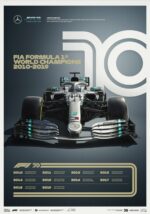 Poster Formel 1 Jahrzehnte Rennwagen Chronologie Legenden · Deko Print ohne Rahmen - Image 42