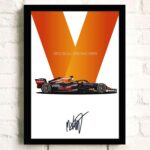 Poster Formel 1 Rennwagen Grand Prix Rennfahrer Signature   ·  Deko Print ohne Rahmen