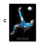 Poster Fußball Christiano Ronaldo Jubel mit Pokal als Deko Print ohne Rahmen - Image 15