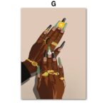 Poster Hip Hop Schmuck Mode | Schwarz Mädchen · Bilder Wohnzimmer | Wandbilder Schlafzimmer | Deko Print ohne Rahmen | Bilder  Kunstdruck - Image 66