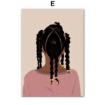 Poster Hip Hop Schmuck Mode | Schwarz Mädchen · Bilder Wohnzimmer | Wandbilder Schlafzimmer | Deko Print ohne Rahmen | Bilder  Kunstdruck - Image 42