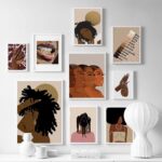 Poster Hip Hop Schmuck Mode | Schwarz Mädchen · Bilder Wohnzimmer | Wandbilder Schlafzimmer | Deko Print ohne Rahmen | Bilder  Kunstdruck