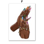 Poster Hip Hop Schmuck Mode | Schwarz Mädchen · Bilder Wohnzimmer | Wandbilder Schlafzimmer | Deko Print ohne Rahmen | Bilder  Kunstdruck - Image 58