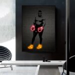 Poster Mike Tyson Neon Boxhandschuhe · Gym · Wohnzimmer Bilder · Trainingszimmer Bilder · Deko Print · ohne Rahmen - Image 4