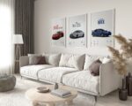 Poster Sportwagen  BMW LOTUS SUBARU Klassiker Legenden · Geschenk für ihn · Wohnzimmmer & Büro · Wand Deko · Print ohne Rahmen