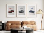 Poster Sportwagen  BMW LOTUS SUBARU Klassiker Legenden · Geschenk für ihn · Wohnzimmmer & Büro · Wand Deko · Print ohne Rahmen - Image 3