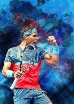 Poster Tennis Spieler Rafael Nadal als Deko Print ohne Rahmen - Image 9