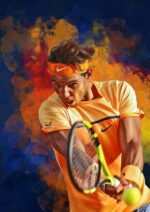 Poster Tennis Spieler Rafael Nadal als Deko Print ohne Rahmen - Image 22
