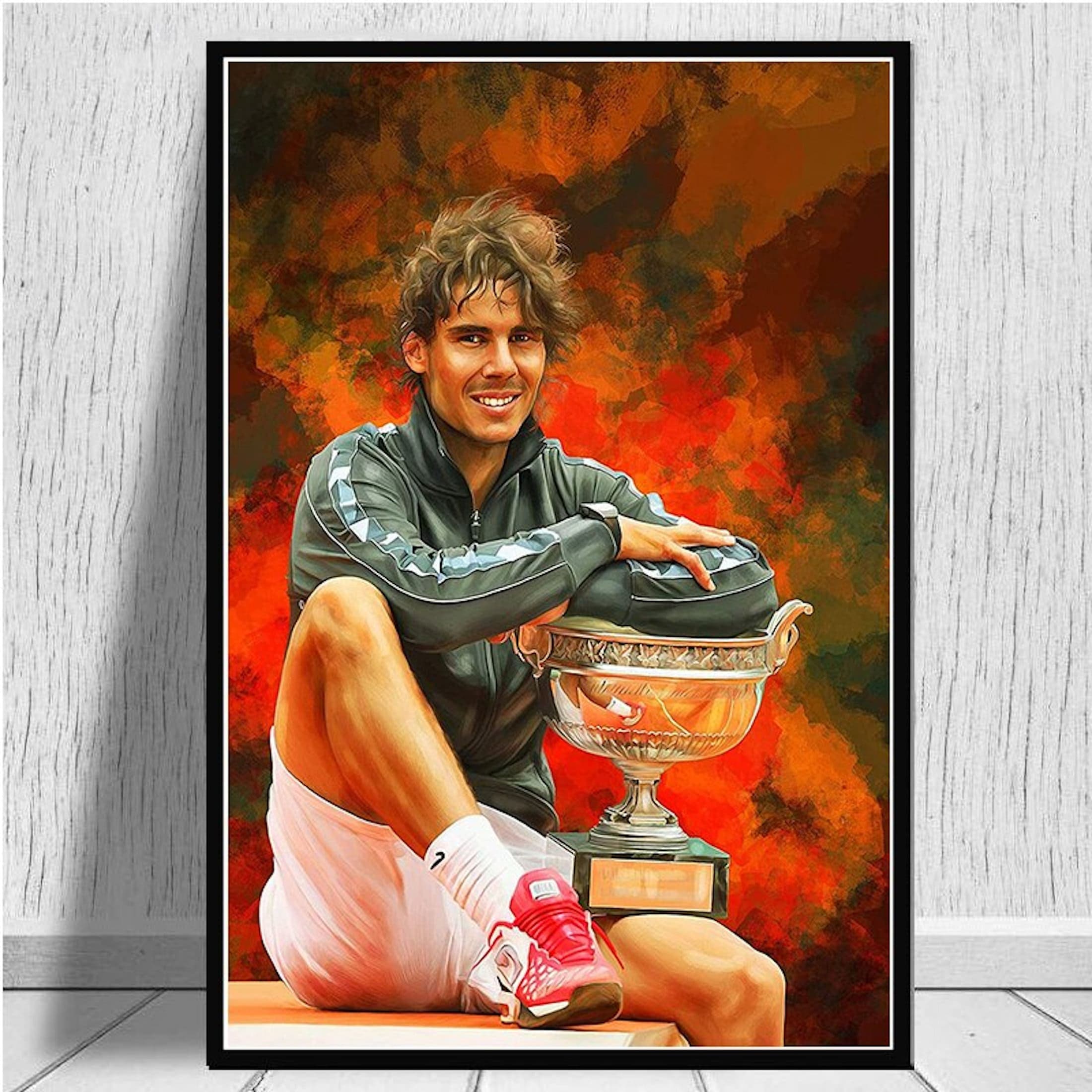poster-tennis-spieler-rafael-nadal-als-deko-print-ohne-rahmen-9390240-7.jpg Poster Tennis Spieler Rafael Nadal als Deko Print ohne Rahmen - Image 1
